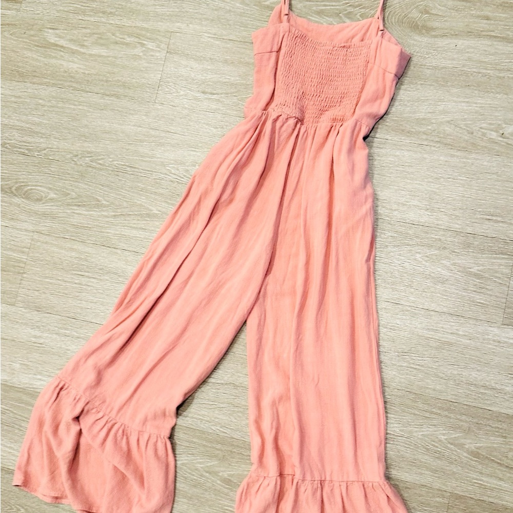 Pink Ruffled Jumpsuit - Picture 2 of 2